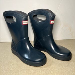 Hunter Original navy blue Unisex Toddler Waterproof Rain Boots Size 11